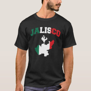 Jalisco Mexico Guadalajara Puerto Vallarta Flag Co T-Shirt