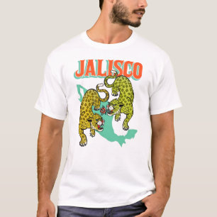 Jalisco, Mexico Jaguars & Rose World Travel Shirt