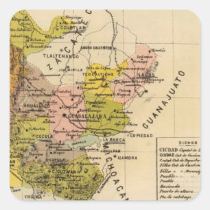 Jalisco, Mexico Square Sticker