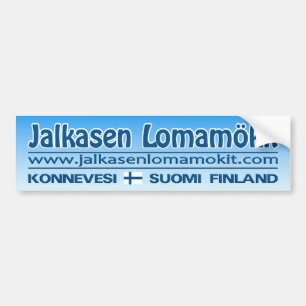 Jalkasen Lomamökit bumpersticker Bumper Sticker