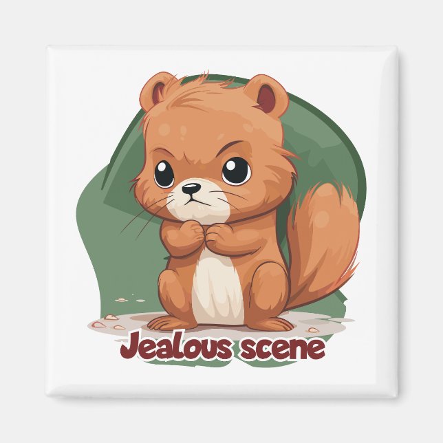 Jalousie (scene of jealousy) - Jealous scene Magnet (Front)
