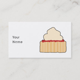 Jam and Cream Scone. Business Card