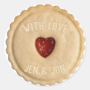 Jam Biscuit  Magnet Keychain Classic Round Sticker