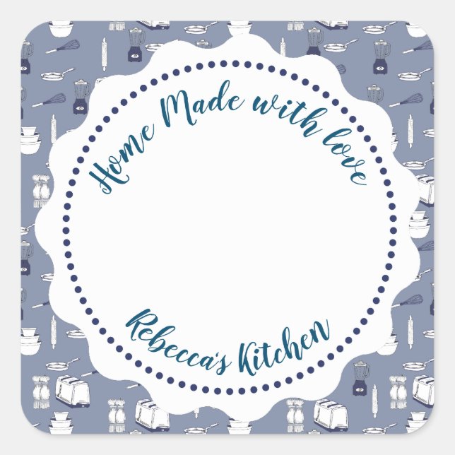 Jam Canning Label  | Homemade  Mason Jar (Front)