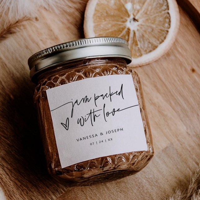 Jam Favour Wedding Product Label Business Sticker (Creator Uploaded)