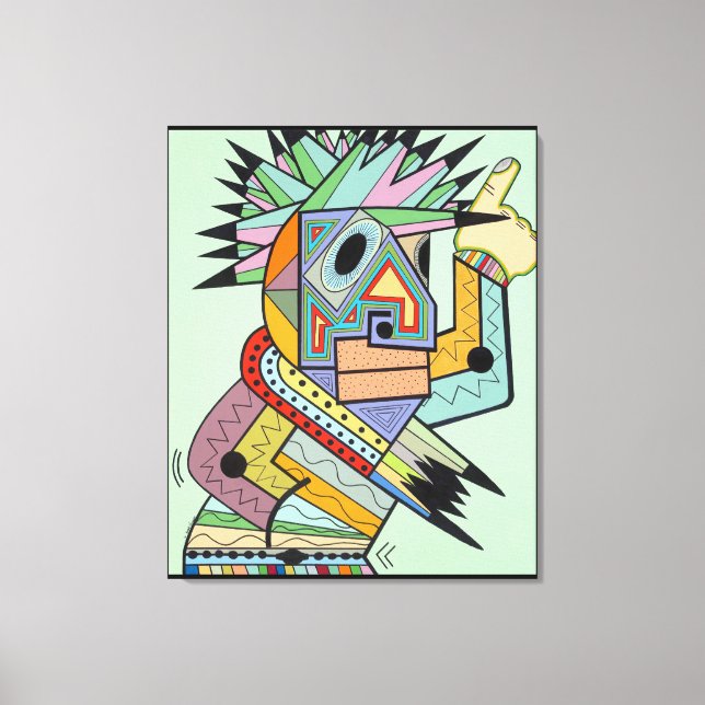 "Jam in Brooklyn" by Ruchell Alexander Canvas Print (Front)