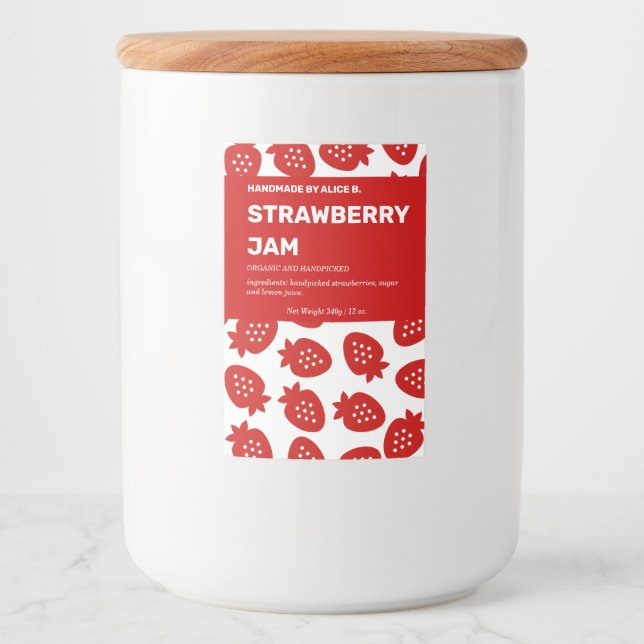 Jam Jar Label Packaging Design (Front)