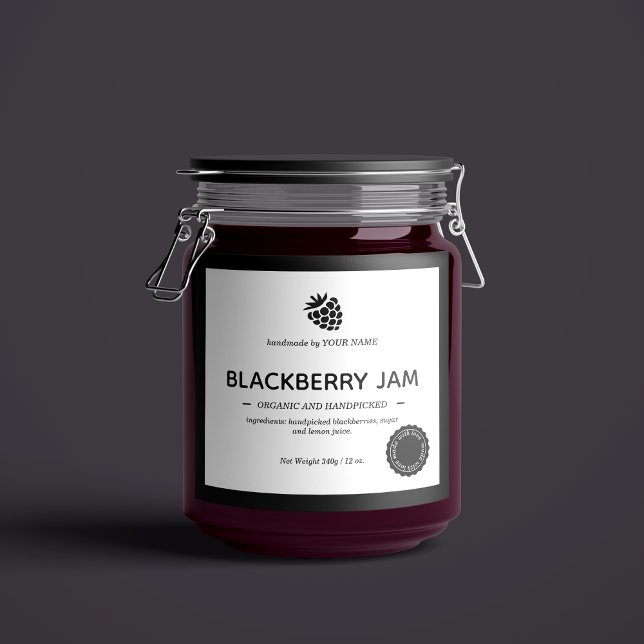 Jam Jar Label Packaging Design (Creator Uploaded)