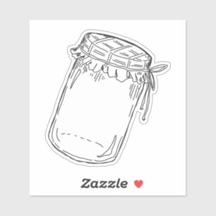 Jam Jar Sticker