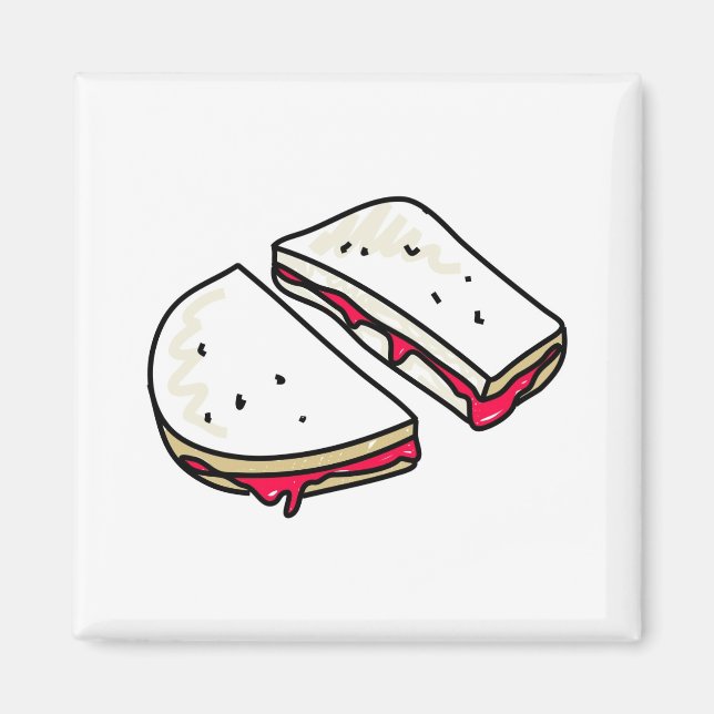jam sandwich magnet (Front)