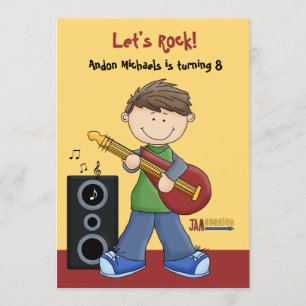 Jam Session - Birthday Party  Invitation