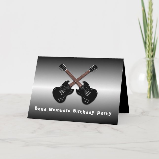 Jam Session Teen Boys Birthday Party Invitation (Front)