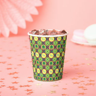 Jamahiri ® Libya | Africa Pattern  Paper Cups