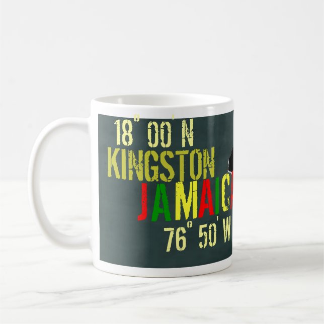 Jamaica 18° 00' N / 76° 50' W Coffee Mug (Left)