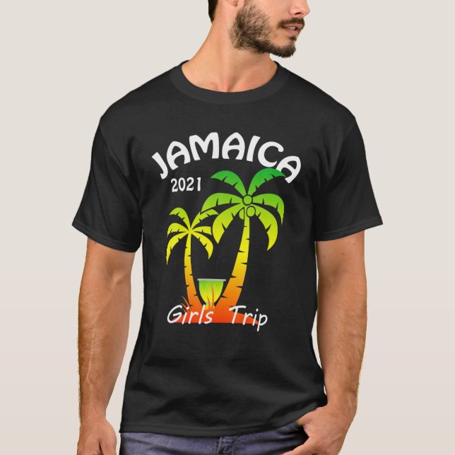 Jamaica 2021 Matching Family Or Friends Vacation T-Shirt (Front)