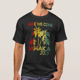 Jamaica 2023 Here We Come Matching Family Friends T-Shirt