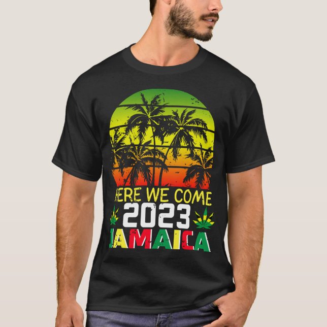 Jamaica 2023 Here We Come Men T-Shirt (Front)