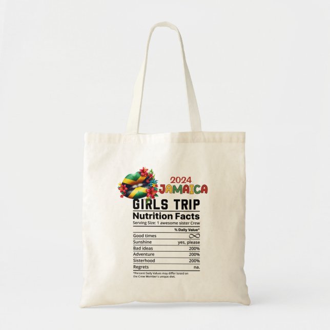 Jamaica 2024 Girls' Trip Celebrate Friendship  Tote Bag (Front)