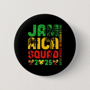 Jamaica 2025 Vacation Trip Matching Family Squad G 6 Cm Round Badge