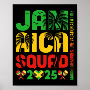 Jamaica 2025 Vacation Trip Matching Family Squad G Poster