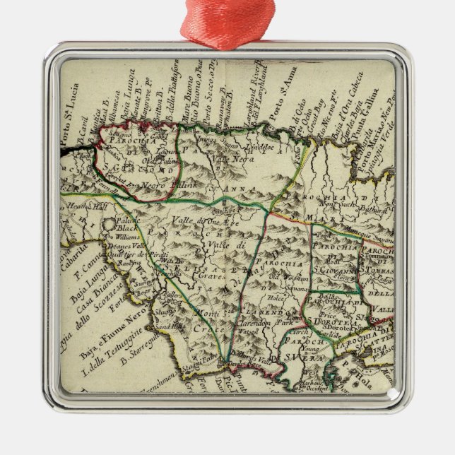 Jamaica 3 metal tree decoration (Front)