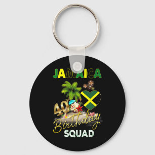 Jamaica 40th Birthday Crew 40 Year Old Girls Trip  Key Ring