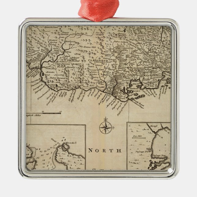 Jamaica 4 metal tree decoration (Front)