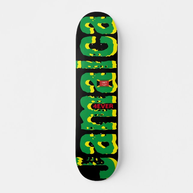 JAMAICA 4EVER  OIL 7 3/4" Skateboard Deck (Front)