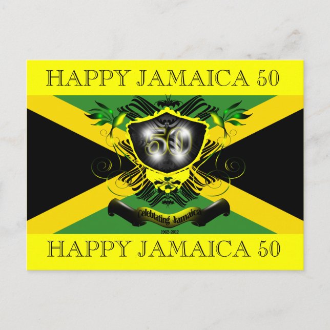 Jamaica 50 Celebration Postcard (Front)
