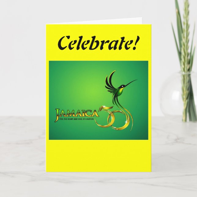 Jamaica 50th Anniversary Card (Front)