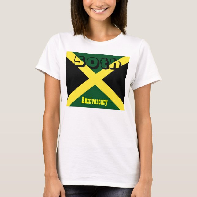 Jamaica 50th anniversary-independ women's t-shirts (Front)
