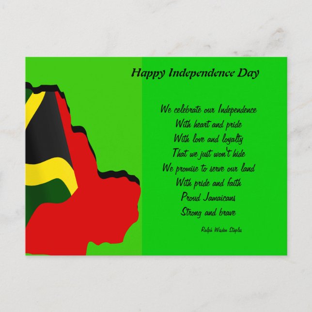 Jamaica 50th anniversary postcards (Front)