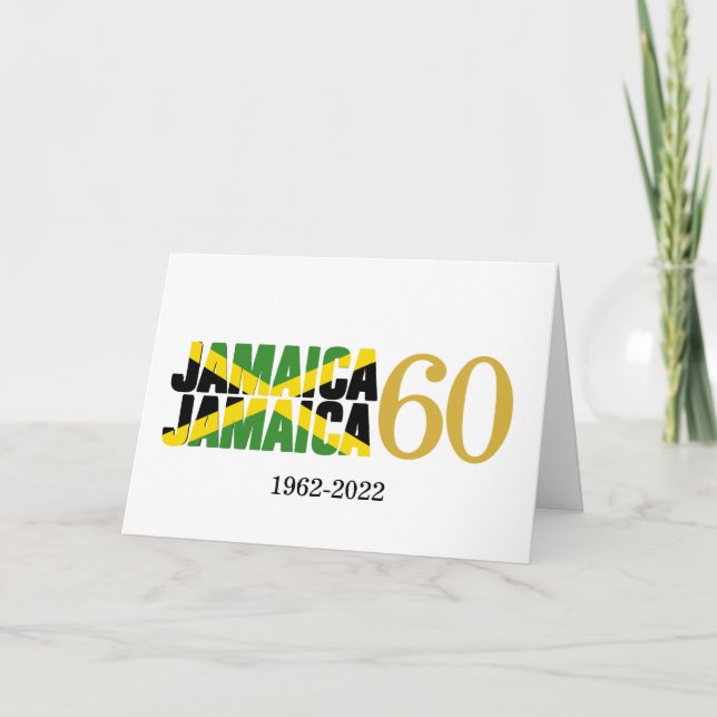 JAMAICA 60th Anniversary Independence Card (Front)