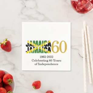 JAMAICA 60th Anniversary Independence Paper Napkin