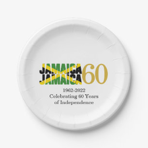 JAMAICA 60th Anniversary Independence Paper Plate