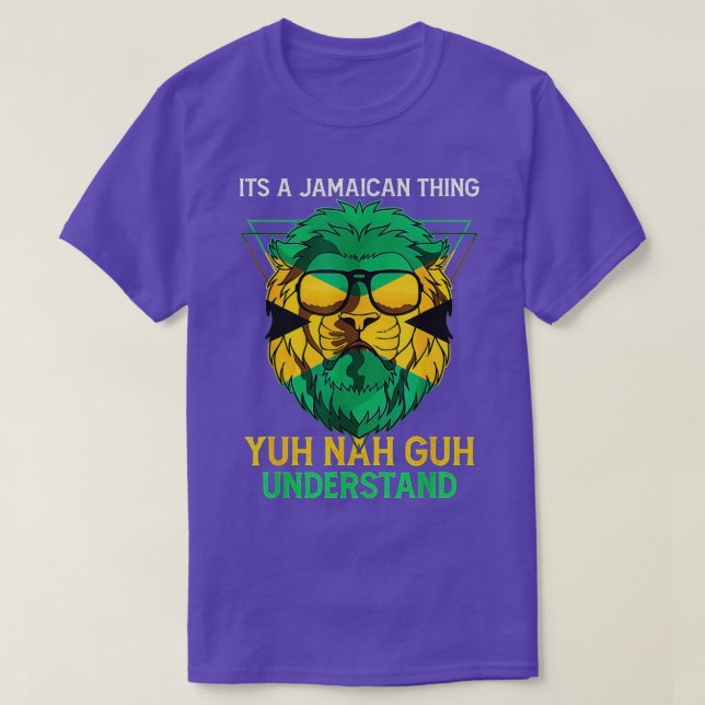 Jamaica 60th Independence Day  Reggae Jamaican Lio T-Shirt (Design Front)