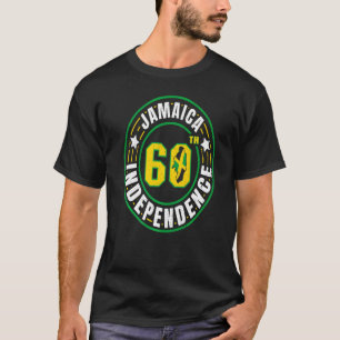 Jamaica 60th Independence Day Vintage Jamaican Fla T-Shirt