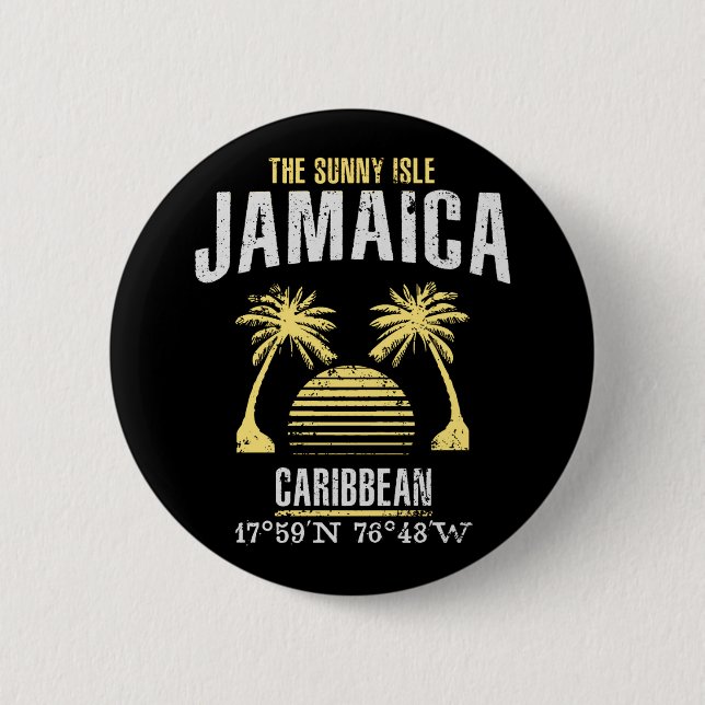 Jamaica 6 Cm Round Badge (Front)