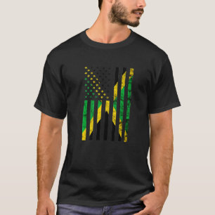 Jamaica American Grows Jamaican Roots Carribean Pr T-Shirt