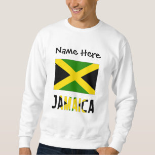 Jamaica and Jamaican Flag Personalised Sweatshirt