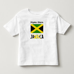 Jamaica and Jamaican Flag with Your Name Toddler T-Shirt