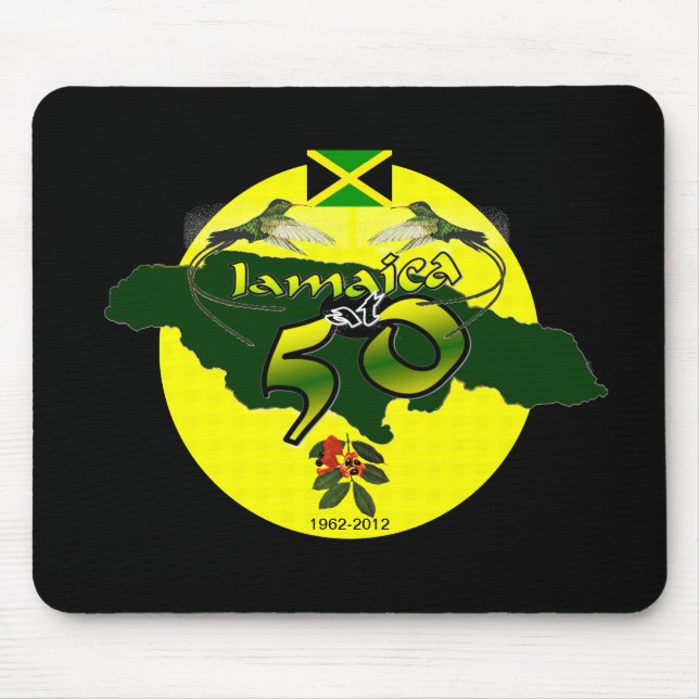 Jamaica at Fifty Mouse Mat (Front)
