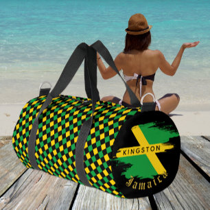 Jamaica Bag, gym, travel bag, Jamaica Flag Duffle Bag