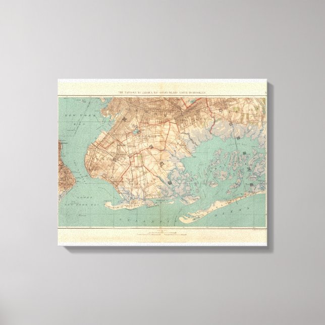 Jamaica Bay and Brooklyn Canvas Print (Front)