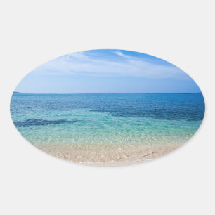 Jamaica Beach Oval Sticker
