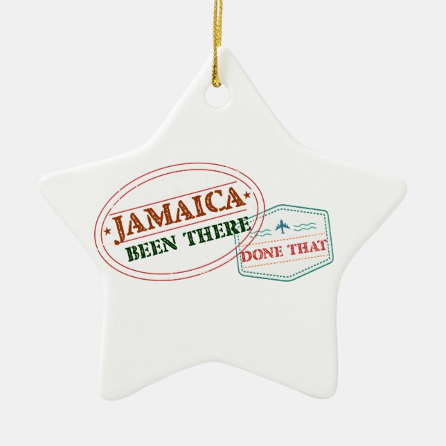 Jamaica Been There Done That Ceramic Tree Decoration (Front)