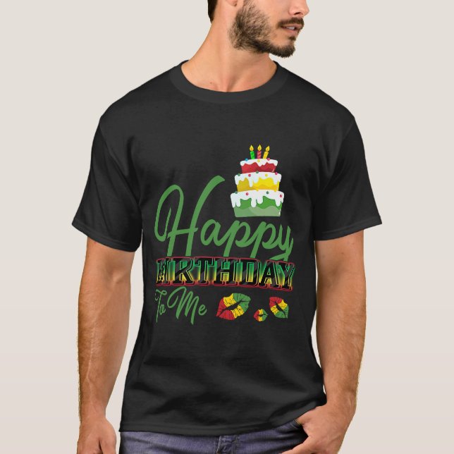 Jamaica Birthday Cake Happy Birthday to Me  3 T-Shirt (Front)
