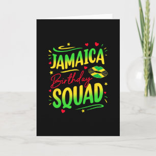 Jamaica Birthday Squad Girls Trip 2025 Women Vacat Card