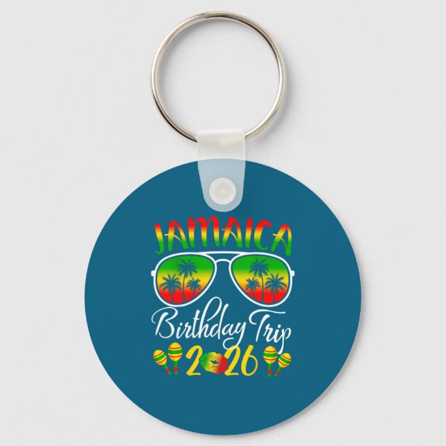 Jamaica Birthday Trip Vacation Summer 2026 Outfit  Key Ring (Front)