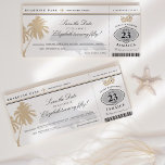 Jamaica Boarding Pass Save the Date Birthday<br><div class="desc">SAVE THE DATE Boarding Pass Travel Design for your Destination Birthday to Jamaica. Colours in Gold / Champagne and Black with Palm Trees, Tropical Flowers and a map of Jamaica. Check out my shop for other locations. If you need a different location or a colour change or cards to go...</div>